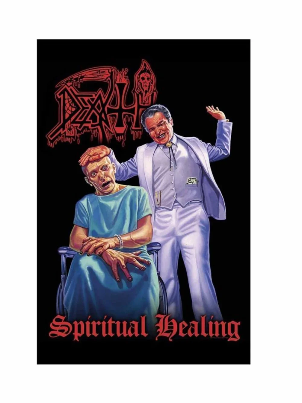Death Spiritual Healing Tapestry Fabric Cloth Poster Flag Wall Banner - Box 1